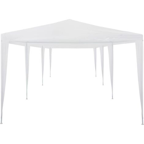 Tente de réception 3x9 m PE Blanc (1/5)