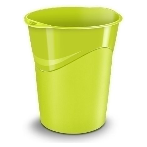 PAPELERA PLAST. CEP GLOSS CERRADA ANIS