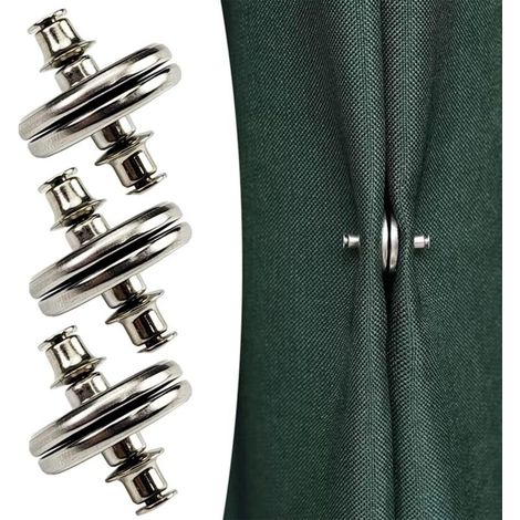 paires d'embrasses magnétiques, attaches magnétiques pour rideaux, accessoires pour rideaux, poids pour rideaux, aimants pour rideaux, aimant pour rideau de douche empêchant les fuites (1/5)