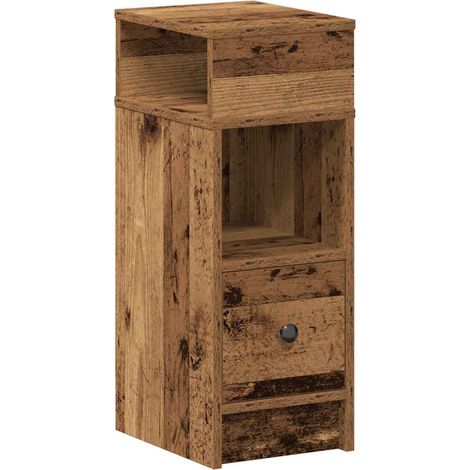Maison Exclusive - Comodino con Cassetto Legno Antico 25x31x66 cm