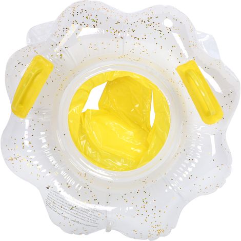 Bouée siège bébé gonflable fleur avec poignées de sécurité pour bain (1/5)