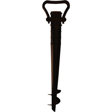 Marbueno Pincho Parasol Plastico Color Negro 44 cm Jardin Playa y Piscina