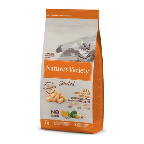 Nature's Variety No Grain Sterilized Adult Pollo - Comida para Gatos Adultos Esterilizados de Pollo