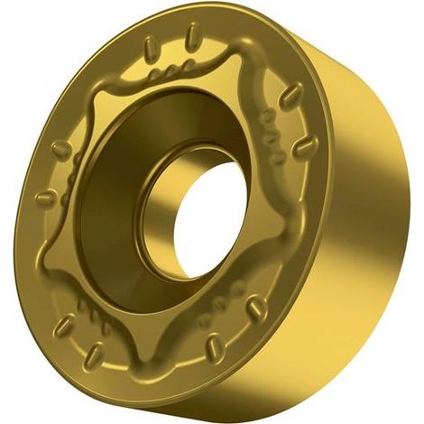 Wendeschneidplatte ISO RNGH 381200-MR:T9226 Tiefe 12mm MT-CVD beschichtet Gold (1/2)