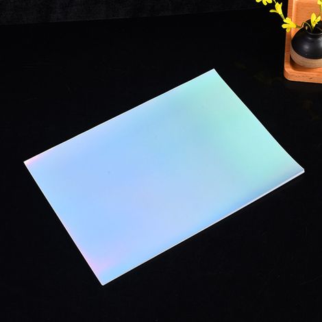 20 feuilles de papier autocollant holographique arc-en-ciel en PET imperméable pour imprimantes à jet d'encre (1/5)