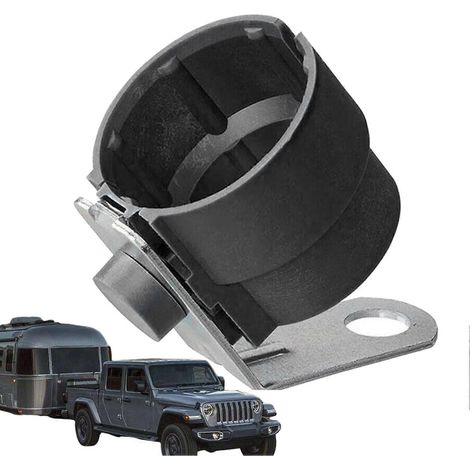 Support de montage pour remorque, adaptateur de prise, porte-douille durable noir (1/5)