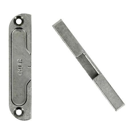 gâche galet ferco e-11638-00-0-1 acero zinc 85x18x9 mm