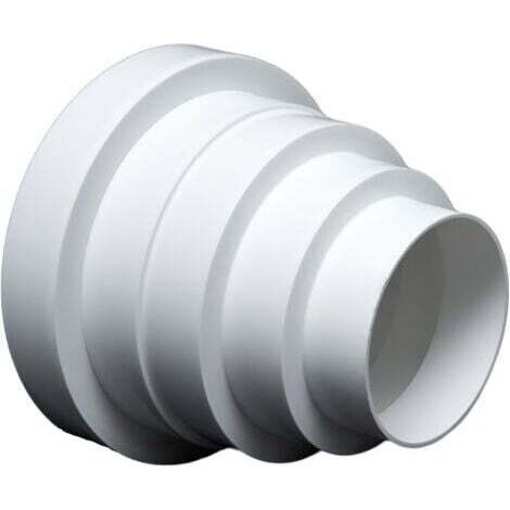 Réduction ronde universelle pour systèmes de ventilation d'un diamètre de 80 à 150 mm - conduit RDRC (1/4)