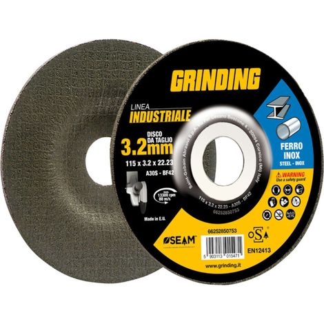 GRINDING INDUSTRIALE DISCO FERRO DEPRESSO 115X3,2 - 5 pezzi