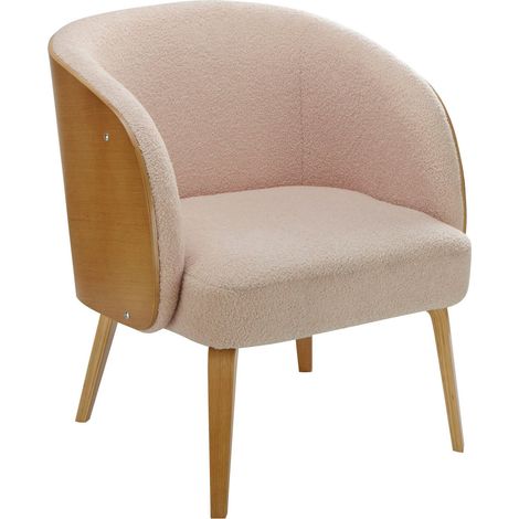 Alzey-Fauteuil en tissu doux beige (1/5)
