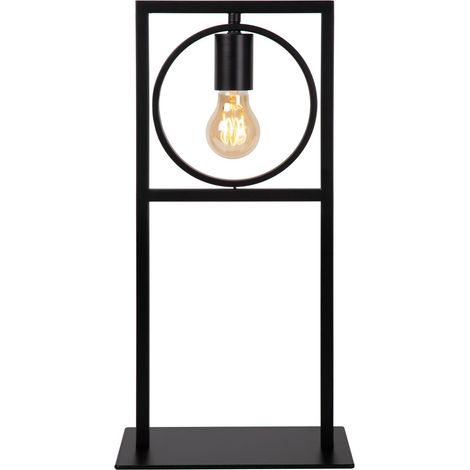Lampe de table métal noir E27 industrielle Suus Lucide (1/3)