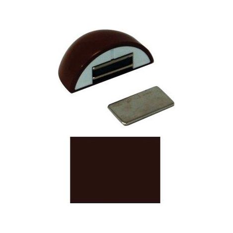 FERMAPORTE MAGNETICO AP 123 - RESINA TERMOPLASTICA NOCE- 10 pezzi