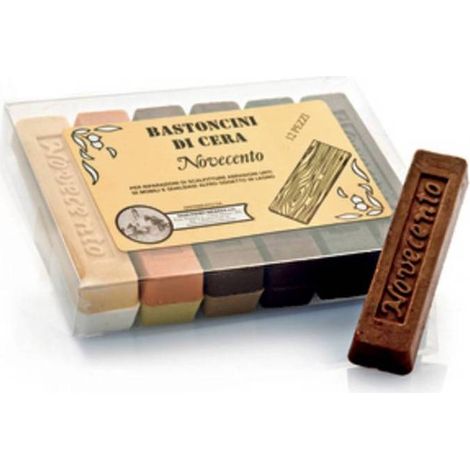 12 x BASTONCINO DI CERA NOVECENTO CILIEGIO