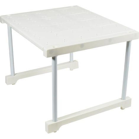 Étagères de rangement de cuisine empilables,Étagère de Cuisine pour Placard de Cuisine,Organiseurs de Placards Avec Tapis Antidérapant pour Placard de Cuisine/Salle de Bain (40x35x30cm)