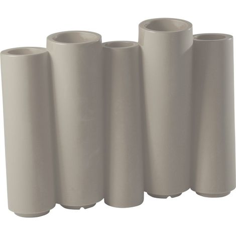 Bamboo Grigio tortora Vaso decorativo in polietilene originale Slide colorato giardino di design esterno interno bar ristorante hotel