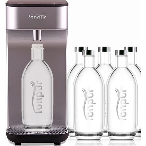 Sistema Acqua KM Zero Ristorazione  Distributore Acqua Fredda + Osmosi ROBIG 600 GPD + 40 Bottiglie Personalizzate