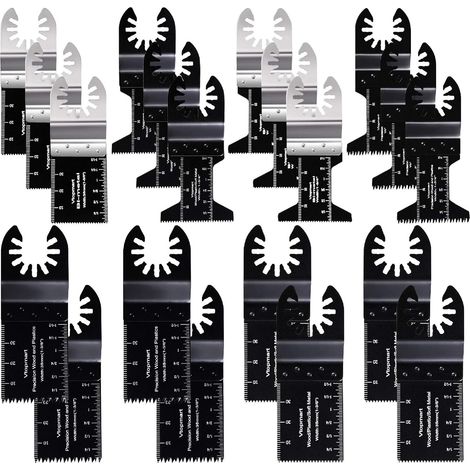 20 lames de scie à dégagement rapide multi-outils oscillants en métal et bois compatibles (1/5)