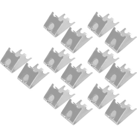 14 clips de fixation pour étagère de congélateur (1,5 mm), en acier inoxydable 304, avec boucle. Support pour étagère de réfrigérateur. (1/5)
