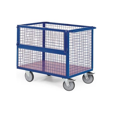 Bako Logistiksysteme Drahtkastenwagen vergittert R600 halb geklappt 1250x800mm TPE (1/2)
