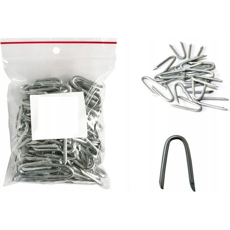 Agrafes de fixation pour filet forestier 2,5 x 25 mm, 100 pièces.