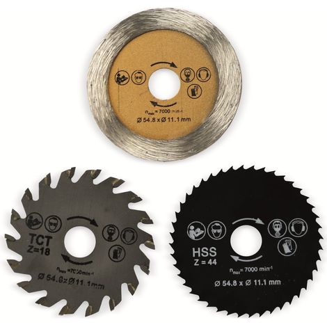 DAYTOOLS Mini-lames de scie SB-54.8-3, 54,8 mm, 3 pièces (1/5)