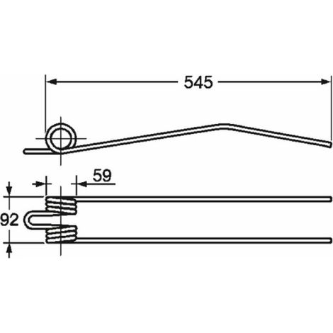 Dent de faneuse adaptable DEUTZ FAHR 1660.0420