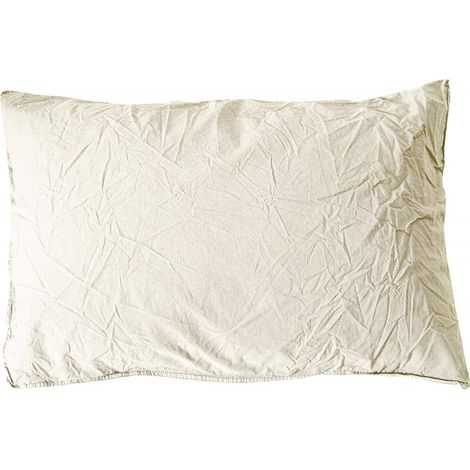 Taie d'oreiller en coton- Palace - 50 x 70 cm - Blanc - Livraison gratuite
