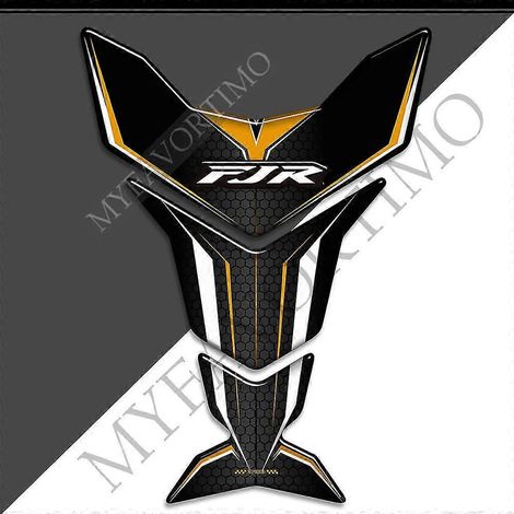 Pare-brise, valises latérales, déflecteur de vent, kit de protection genoux, sacoches, protection de réservoir, autocollants 3D décoratifs pour Yamaha FJR1300 (bleu marine). (1/5)