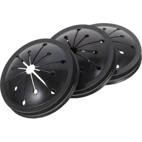 3 Pare-éclaboussures d'évier, silicone, noir (1/5)