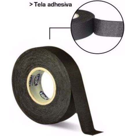 CINTA DE TELA ADHESIVA 19mm x 25m.