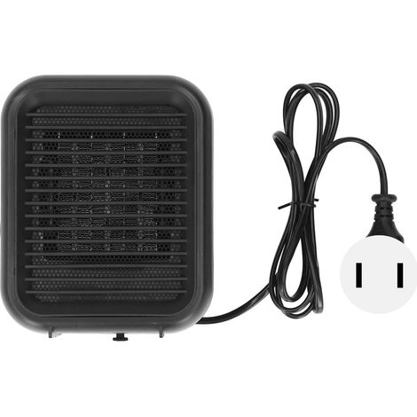 Chauffage d'appoint ventilé 800W PTC céramique 2 niveaux silencieux compact bureau (1/5)