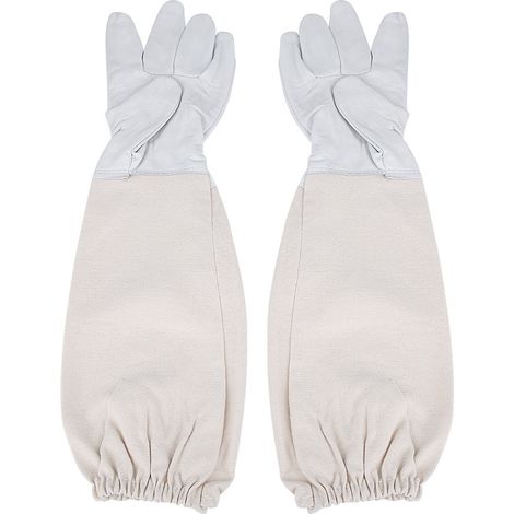 Bee Keeping Protective Goatskin Gloves with Vented Long Sleeves Beekeeping Tools