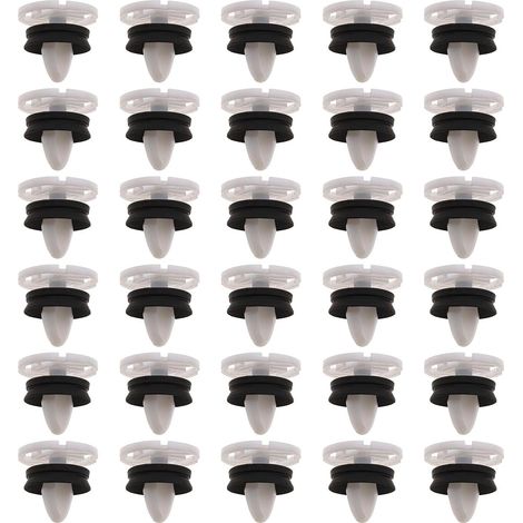 30pcs Clips de Fixation Attaches Garniture Voiture Panneau de Porte Intérieures 7703077476 en Plastique Compatible avec Peuggeot 308 Ciitroen DS4 Renaullt Meganne III & Lagunna III (1/5)