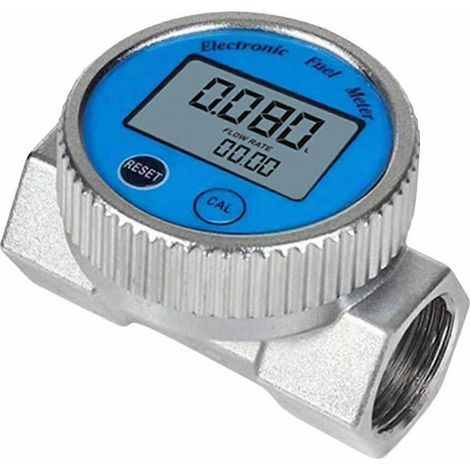 Débitmètre numérique étanche pour eau et huile, précision ±1 %, compatible QTS, PTS, L, GAL, DN20/DN25, acier inoxydable 1 pouce (1/5)