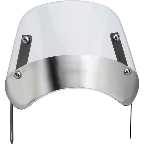 Le Pare-brise à Moto Réglable Déflecteur du Vent avec Style de Conception Rétro pour la Protection du Vent, Look Vintage, Ajustement Universel pour les Phares de 5 à 7 Pouces (Transparent) (1/5)