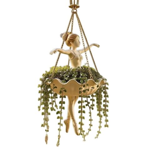 15.2 cm hanging resin pot for indoor or outdoor use (1/5)