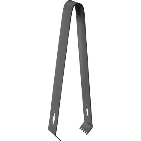Pince à glaçons en acier inoxydable noir pour bar - Forme losange épaisse (1/5)