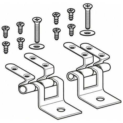 Charnière inox adaptés pour 571150 et 574720 Geberit