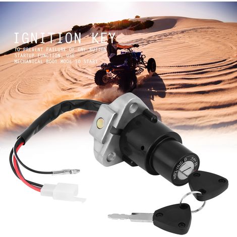 Clé de contact moto avec clé de rechange, compatible YAMAHA DT125R, interrupteur d'allumage neuf (1/5)