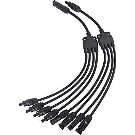 Pcs Solar Panel Y Anschlüsse Männlichen und Weiblichen Stecker PV Verlängerung Kabel, (1/4)