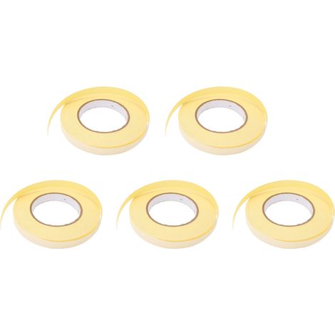 Ruban adhésif en toile acétate blanc 5 pièces, épaisseur de couche adhésive 0,22 mm, pour câblage électronique et écrans, ruban ordinaire (1/5)