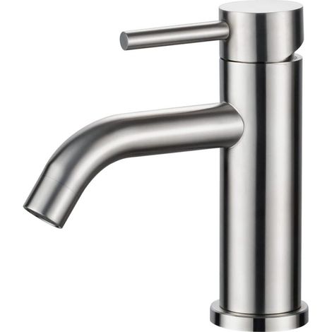 Miscelatore per lavabo - Rubinetto monocomando per bagno, rubinetto per lavabo a cassetto in ceramica a bassa rumorosità, corpo in acciaio inossidabile -Crezuo