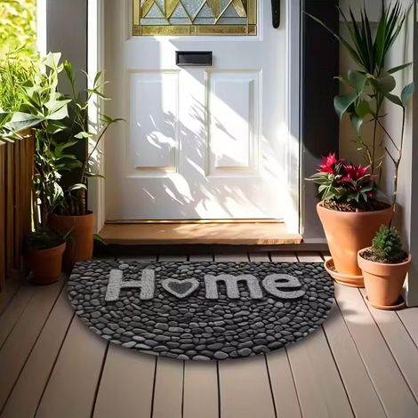 Tapis d'entrée intérieur et extérieur doux et confortable, tapis décoratif pour chambre (40 x 60 cm) (1/4)