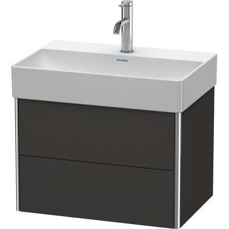 Duravit XSquare Meuble sous-lavabo Compact, suspendu, 2 tiroirs,