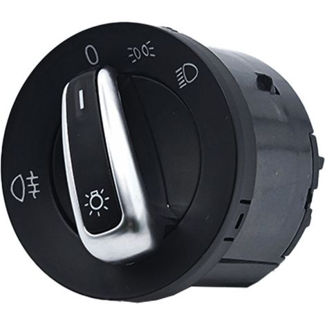 3C8941431B Interrupteur de phares de voiture, compatible avec Volkswagen Jetta et Golf, commande l'allumage et l'extinction des phares.