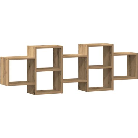 Maison Exclusive - Wandregal Artisan-Eiche 129x18x42 cm Holzwerks