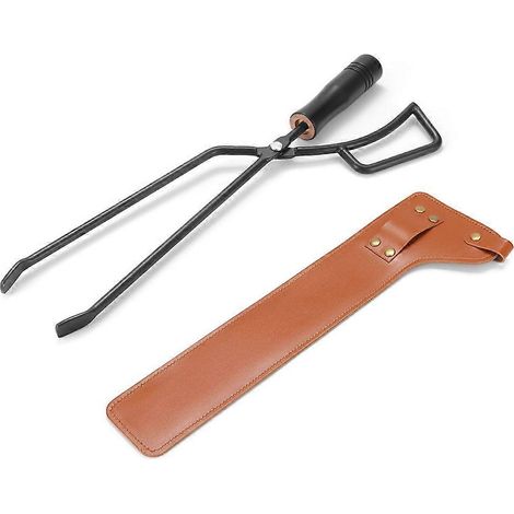 Pince à charbon de bois pour barbecue : ingéniosité et ergonomie. Pince de cuisine, pince à charbon pour salade, pince à viande, pince à bois, pince pour barbecue avec couvercle.