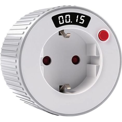 Prise minuterie, 230 V CA, 16 A, écran d'affichage LED, minuterie 24 heures