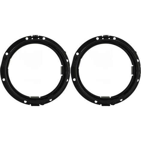 Anneau de phare rond de 7 pouces, support de montage de phare, anneau de lunette de retenue pour Wrangler JK 2007 à 2018, 2 pièces (1/4)