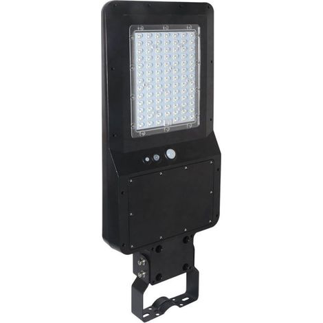 Farola LED SMD V-TAC de 40 W con panel solar, sensor PIR y control remoto, color blanco natural IP65
